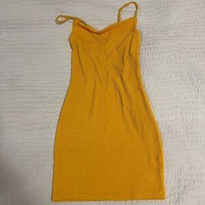 Yellow Spaghetti Strap Dress